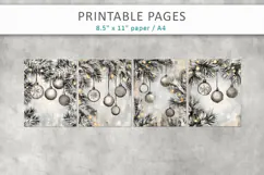 Christmas journal pages, grunge paper textures Product Image 2