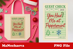 Christmas Guest Check PNG Bundle | Funny Holiday Set Product Image 6