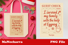 Christmas Guest Check PNG Bundle | Funny Holiday Set Product Image 21