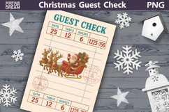 Christmas Guest Check | Junk Journal Printable Product Image 1