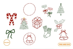 Christmas Hand Drawn Doodle Bundle Product Image 3