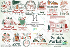 Christmas Hand-Drawn Farmhouse SVG PNG Bundle Product Image 1