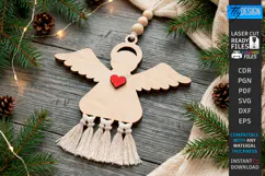 Christmas Hanger Decor Laser Cut | Boho Christmas Ornament Product Image 1