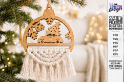 Christmas Hanger Decor Laser Cut | Boho Christmas Ornament Product Image 1