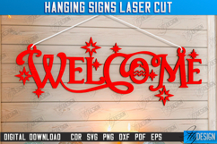 Christmas Hanging Signs Laser Cut Bundle,Xmas Wall Decor SVG Product Image 12