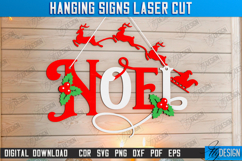 Christmas Hanging Signs Laser Cut Bundle,Xmas Wall Decor SVG Product Image 10