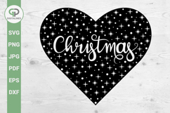 Love Christmas SVG Christmas Heart SVG Product Image 1
