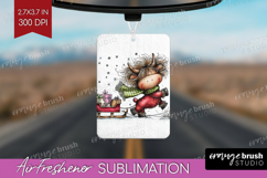 Highland Cow Air Freshener PNG - Whimsical Christmas PNG Product Image 1