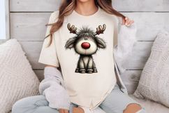 Christmas Highland Cow Clipart Product Image 3