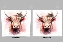 Christmas  Highland cow Tumbler Wrap, 20 oz tumbler wrap, Christmas  Highland cow Tumbler Wrap