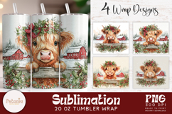 trendy vintage christmas png tumbler wrap designs being used as trendy Christmas 20 oz tumbler print