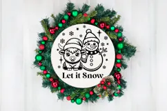 Christmas Highland Cows SVG Cut Files for Cricut Product Image 3