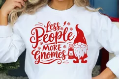 Less People More Gnomes SVG PNG | Funny Gnome SVG | Holiday Product Image 5