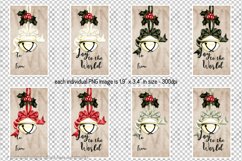 Joy to the World Golden Bells Holiday Printable Gift Tags Product Image 5