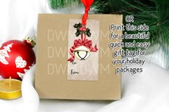 Joy to the World Golden Bells Holiday Printable Gift Tags Product Image 8