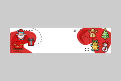 Christmas holiday horizontal banner template background desi Product Image 2