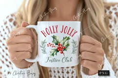Holly Jolly Festive Club Christmas PNG Product Image 2