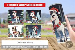 Tumbler Wrap Cartoon Christmas Horse Product Image 1