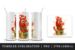Christmas horse tumbler, mug wrap, clipart sublimation png Product Image 4
