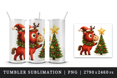 Christmas horse tumbler, mug wrap, clipart sublimation png Product Image 4