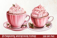 Christmas Hot Cocoa Sublimation Clipart, Christmas PNG Product Image 1