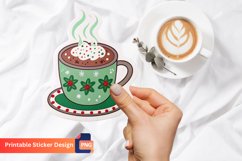 Christmas Hot Cocoa Sticker, Winter Hot Chocolate Sticker Product Image 1