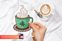 Christmas Hot Cocoa Sticker, Winter Hot Chocolate Sticker Product Image 1
