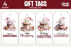 christmas hot drink gift tags