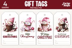 christmas hot drinks gift tags