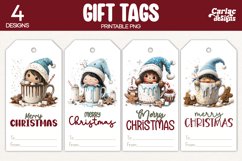 christmas hot drinks gift tags