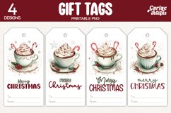 christmas hot drinks gift tags