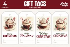 christmas hot drinks gift tags