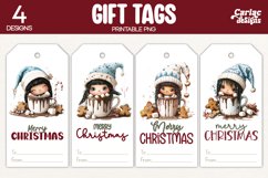 christmas hot drinks gift tags