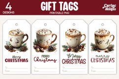 christmas hot drinks gift tags