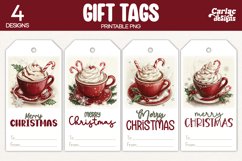 christmas hot drinks gift tags