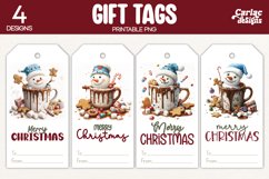 christmas hot drinks gift tags