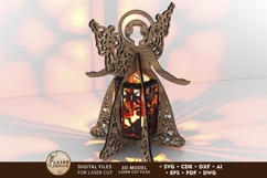 Christmas Angel Lantern - Nativity Candle Holder Design Product Image 4
