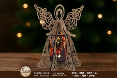 Christmas Angel Lantern - Nativity Candle Holder Design Product Image 5