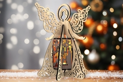Christmas Angel Lantern - Nativity Candle Holder Design Product Image 7