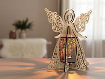 Christmas Angel Lantern - Nativity Candle Holder Design Product Image 2