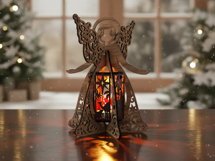 Christmas Angel Lantern - Nativity Candle Holder Design Product Image 3