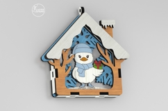 Christmas Animal Ornaments Set of 9 - House-Shaped Laser Cut Product Image 8