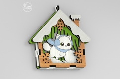 Christmas Animal Ornaments Set of 9 - House-Shaped Laser Cut Product Image 14