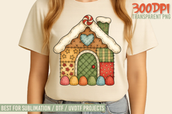 The Hand Painted Christmas Patchwork Designs Bundle PNGs Product Image 9