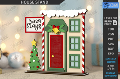 Christmas House Stand Laser Cut Bundle|Holiday Decor SVG|CNC Product Image 9