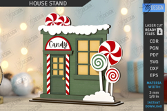 Christmas House Stand Laser Cut Bundle|Holiday Decor SVG|CNC Product Image 3