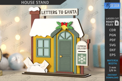 Christmas House Stand Laser Cut Bundle|Holiday Decor SVG|CNC Product Image 5