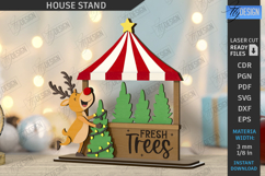 Christmas House Stand Laser Cut Bundle|Holiday Decor SVG|CNC Product Image 6