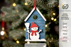 Christmas House Tree Ornaments Bundle Laser Cut Product Image 2