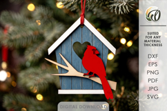 Christmas House Tree Ornaments Bundle Laser Cut Product Image 13